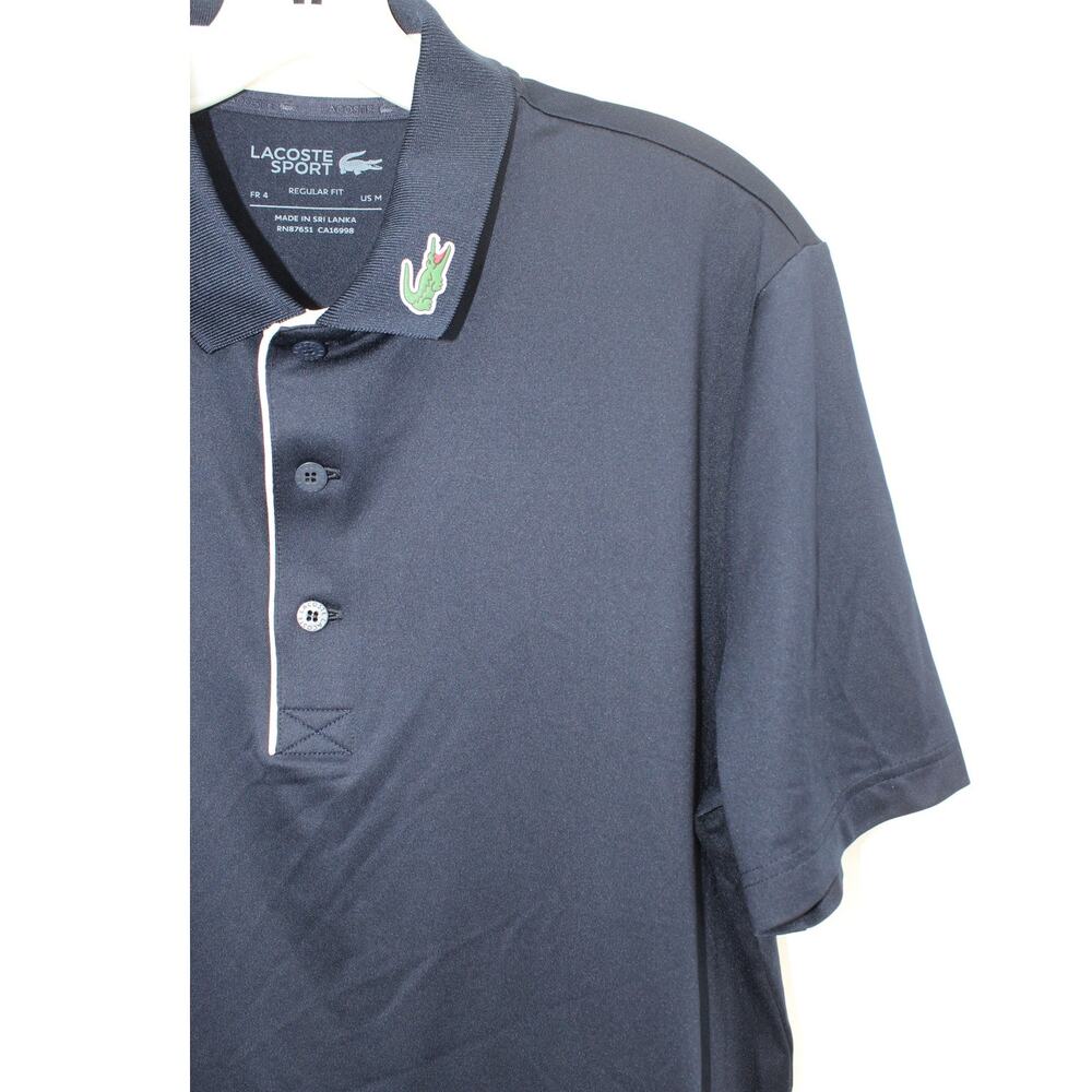 Lacoste Men's Sport Jersey Golf Polo Shirt Dark Blue Medium